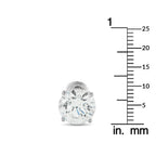 Exclusive 14K White Gold 3.55ct Lab-Grown Diamond Stud Earrings