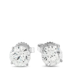Exclusive 14K White Gold 3.05ct Lab-Grown Diamond Stud Earrings LG06-091125 – Elevate any ensemble by adding these stylish so