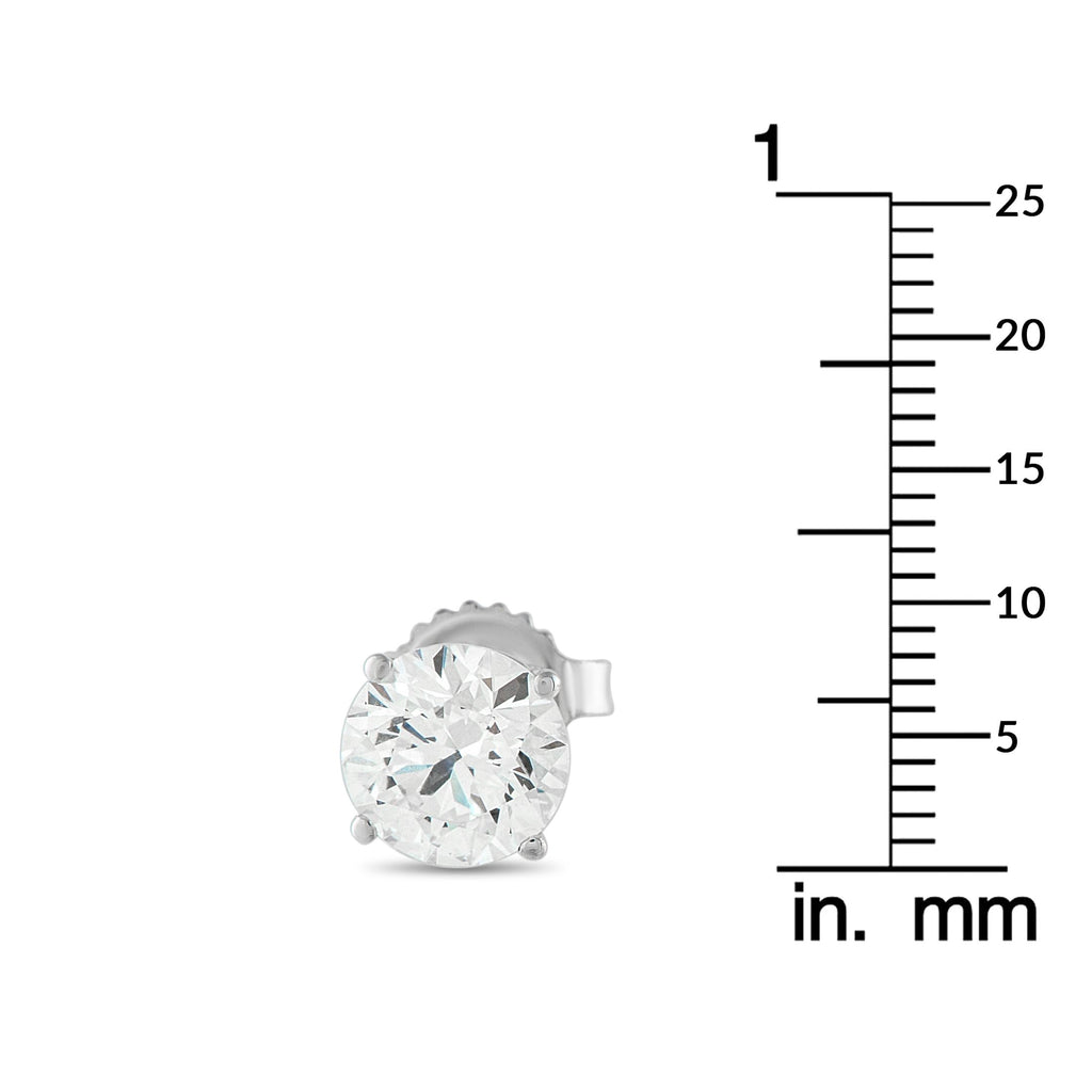 Exclusive 14K White Gold 3.05ct Lab-Grown Diamond Stud Earrings