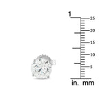 Exclusive 14K White Gold 3.05ct Lab-Grown Diamond Stud Earrings