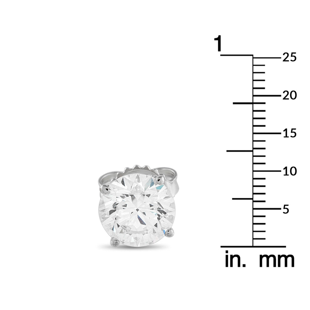 Exclusive 14K White Gold 3.50ct Lab-Grown Diamond Stud Earrings