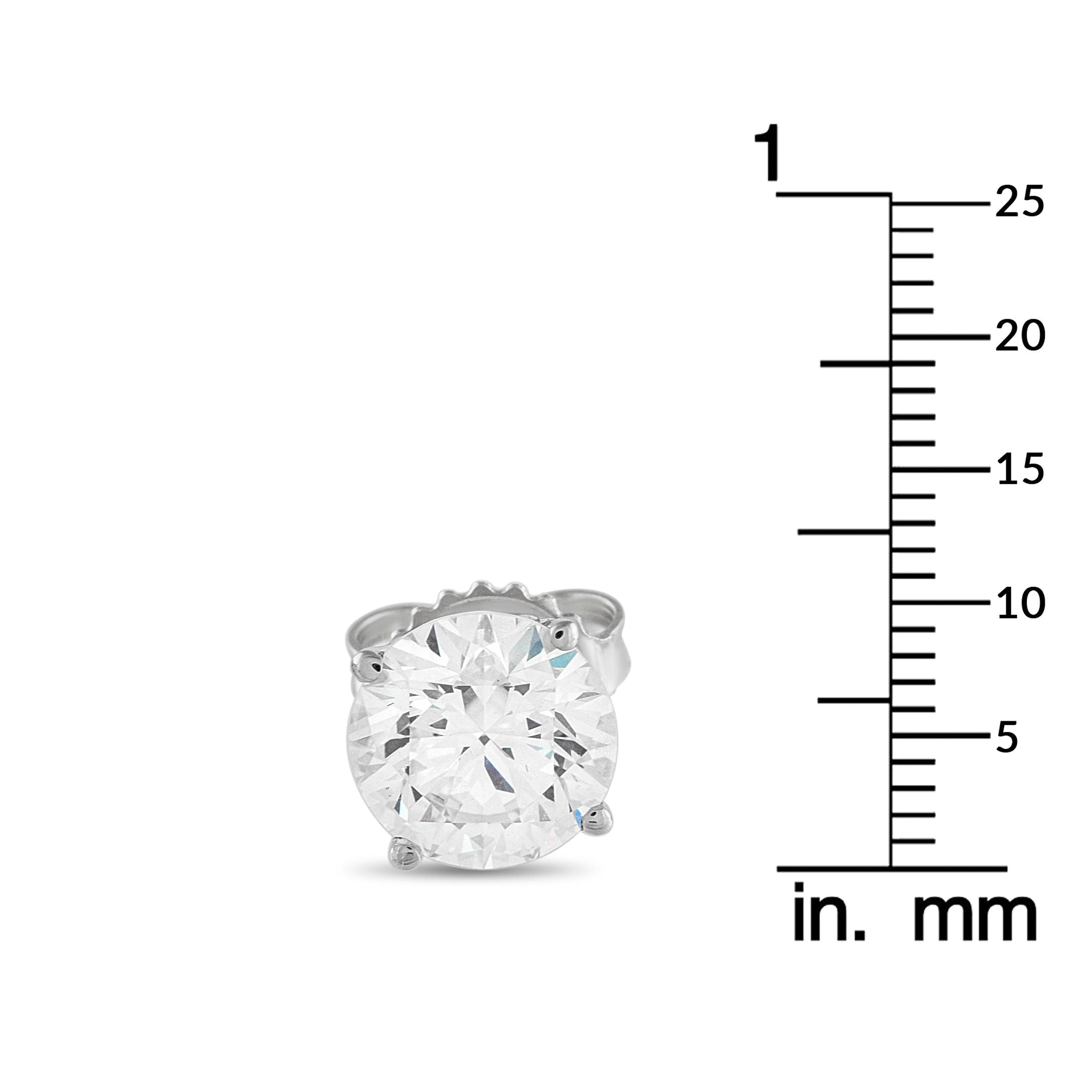 Exclusive 14K White Gold 3.50ct Lab-Grown Diamond Stud Earrings