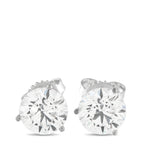 14K White Gold 4.10ct Lab-Grown Diamond Stud Earrings