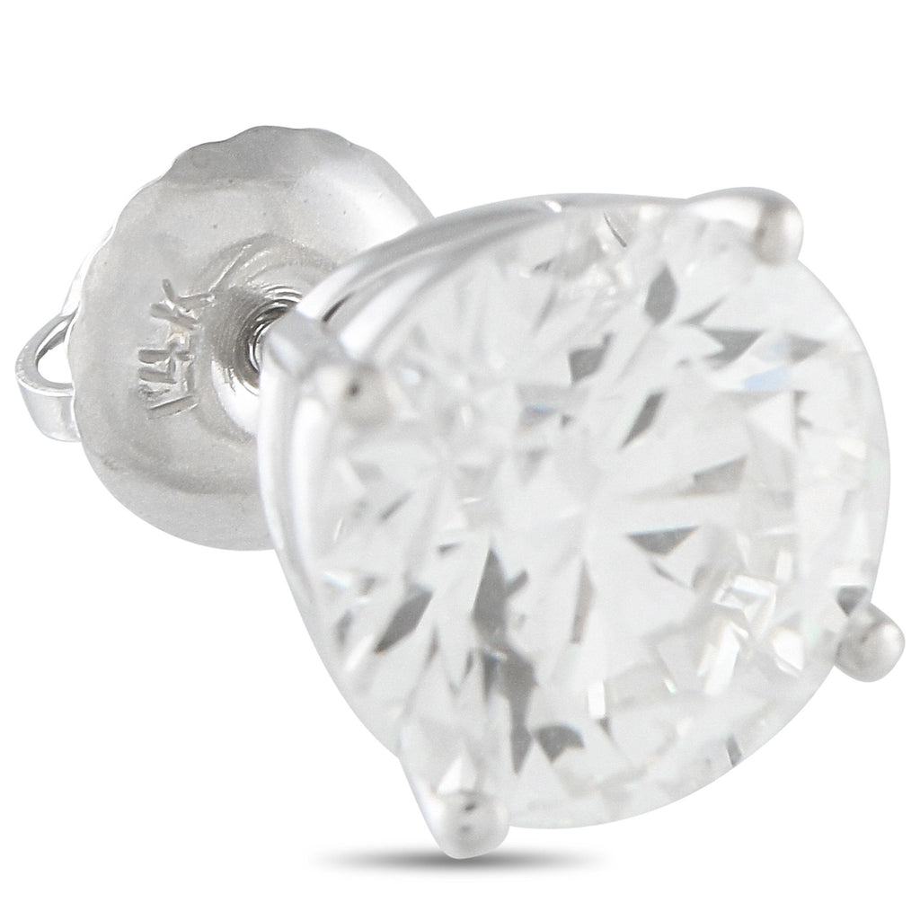 Exclusive 14K White Gold 3.10 ct Lab-Grown Diamond Stud Earrings