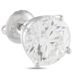 Exclusive 14K White Gold 3.10 ct Lab-Grown Diamond Stud Earrings
