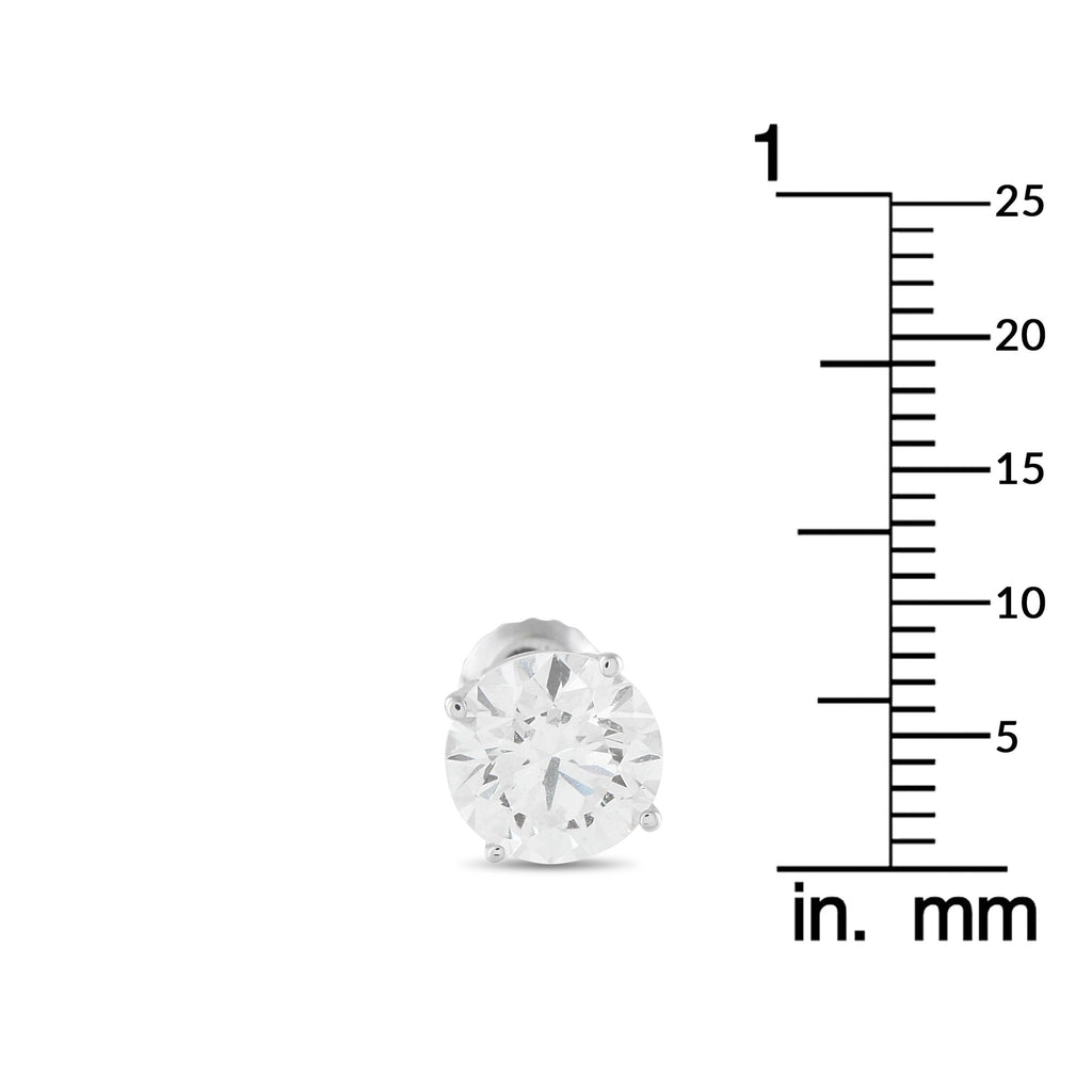 Exclusive 14K White Gold 3.10 ct Lab-Grown Diamond Stud Earrings