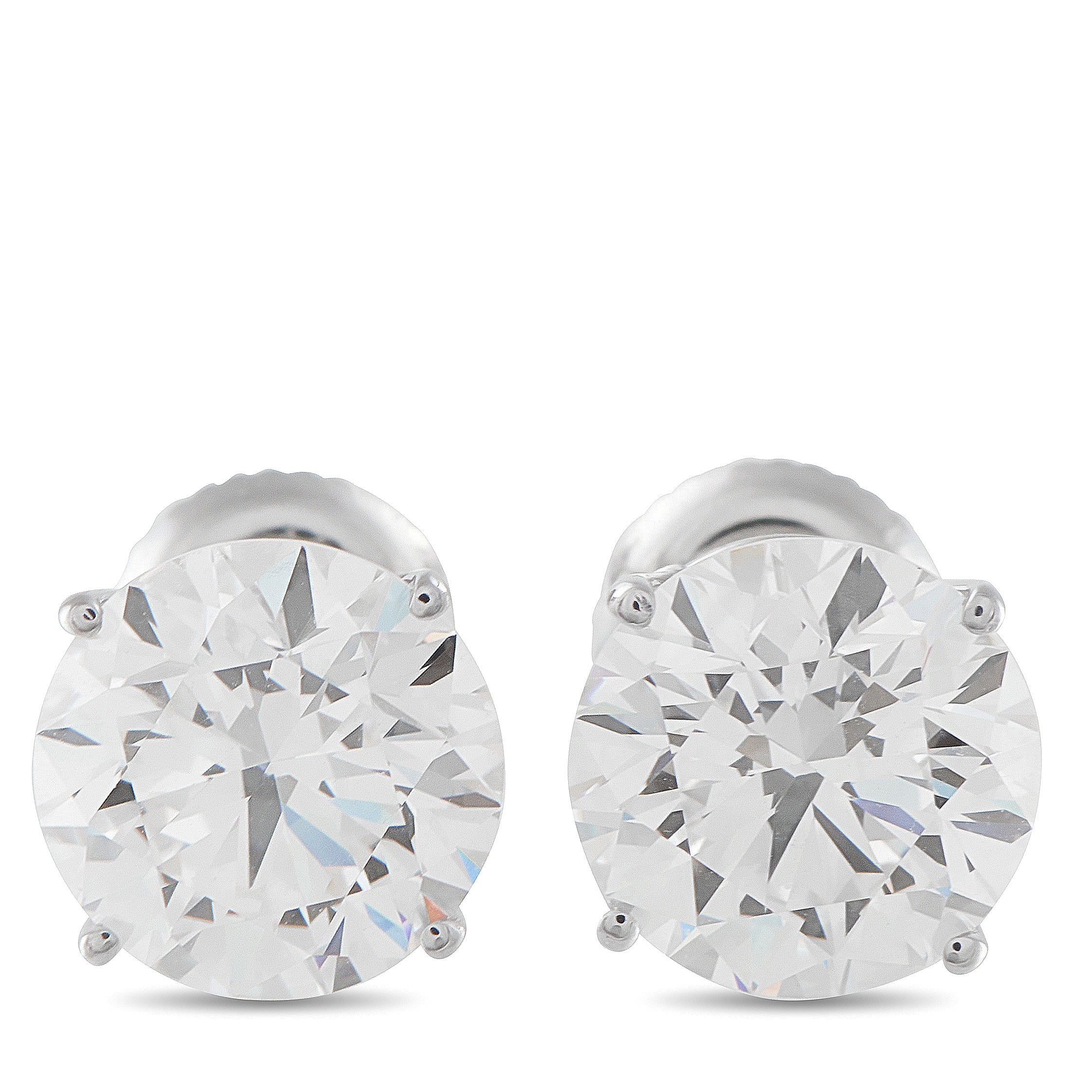 14K White Gold 4.60ct Lab-Grown Diamond Stud Earrings