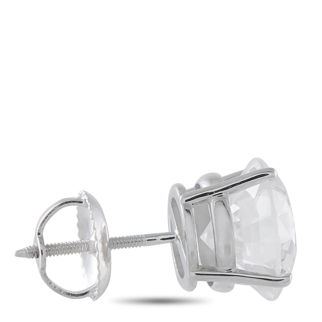 14K White Gold 4.60ct Lab-Grown Diamond Stud Earrings