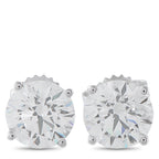 14K White Gold 4.0ct Lab-Grown Diamond Stud Earrings