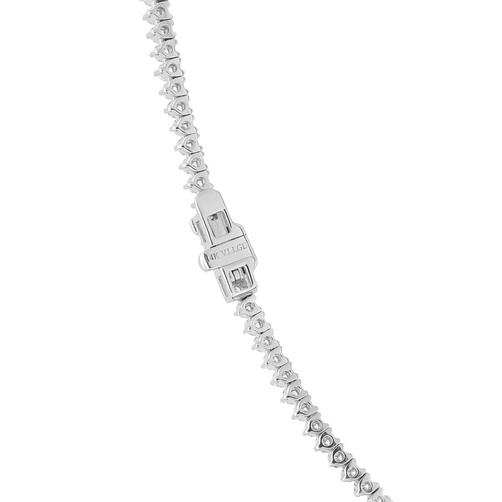 Exclusive 14K White Gold 5.16ct Lab-Grown Diamond Tennis Necklace