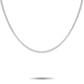 14K White Gold 11.10ct Lab-Grown Diamond Tennis Necklace