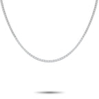 14K White Gold 11.10ct Lab-Grown Diamond Tennis Necklace