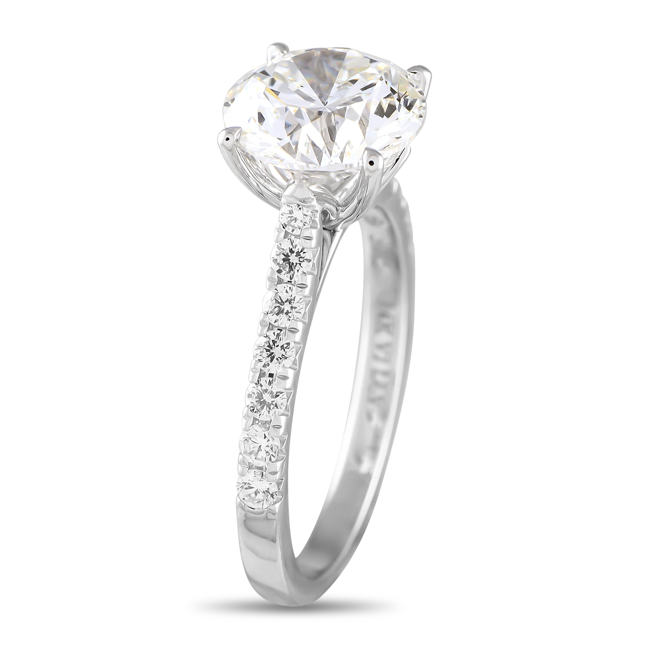 14K White Gold 3.37ct Lab-Grown Diamond Ring