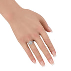 14K White Gold 3.37ct Lab-Grown Diamond Ring