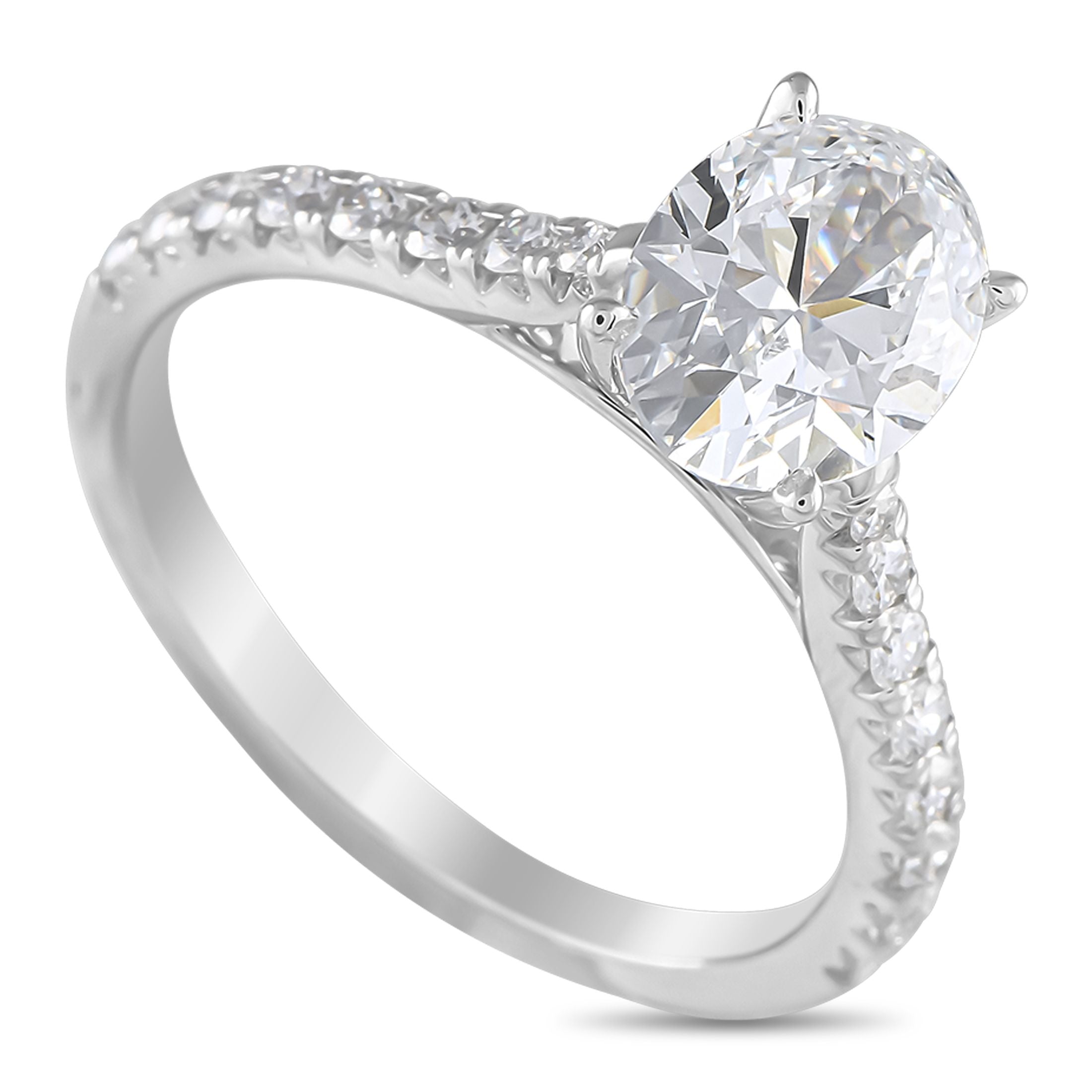 Exclusive 14K White Gold 1.48ct Lab-Grown Diamond Ring MF27-041725 – This dazzling ring features a breathtaking design that w