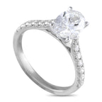 Exclusive 14K White Gold 1.92ct Lab-Grown Diamond Ring MF38-041725 – This luxury ring exudes understated elegance