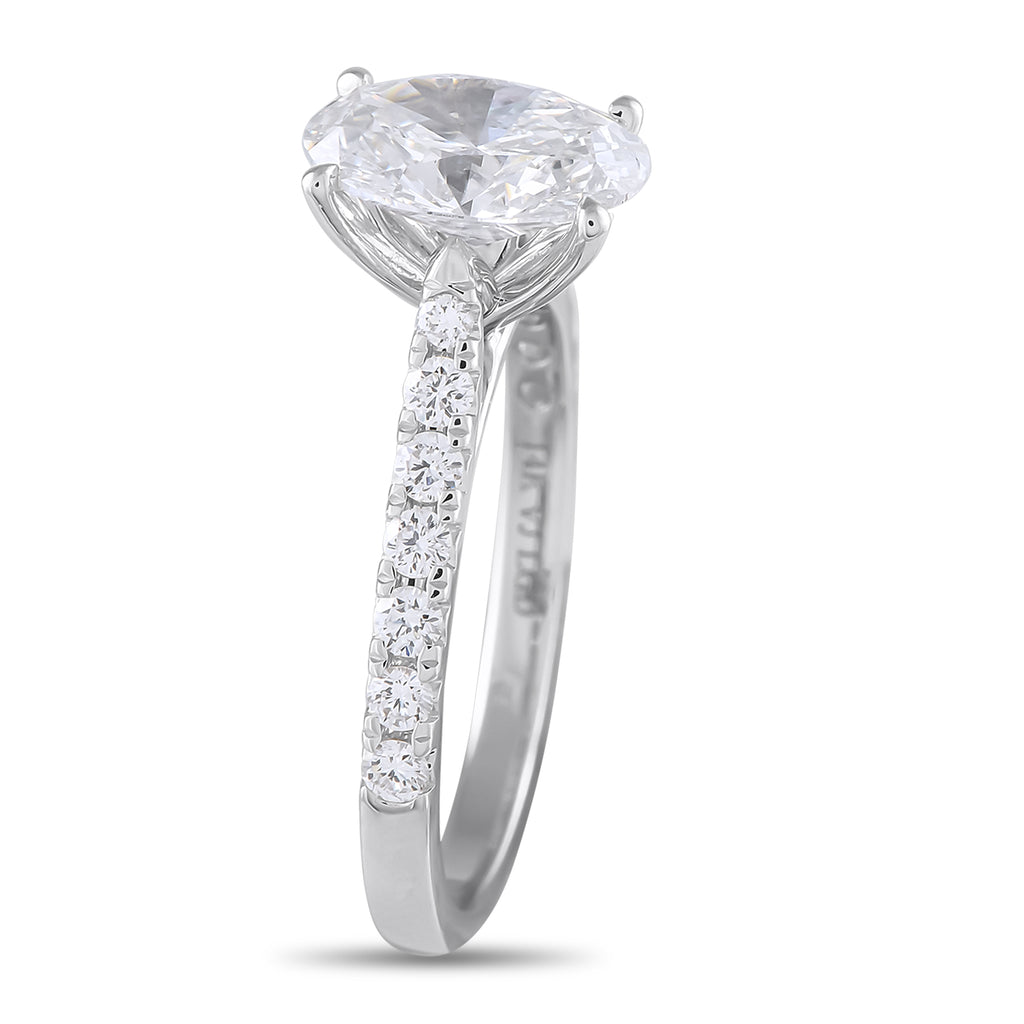 14K White Gold 2.11ct Lab-Grown Diamond Ring