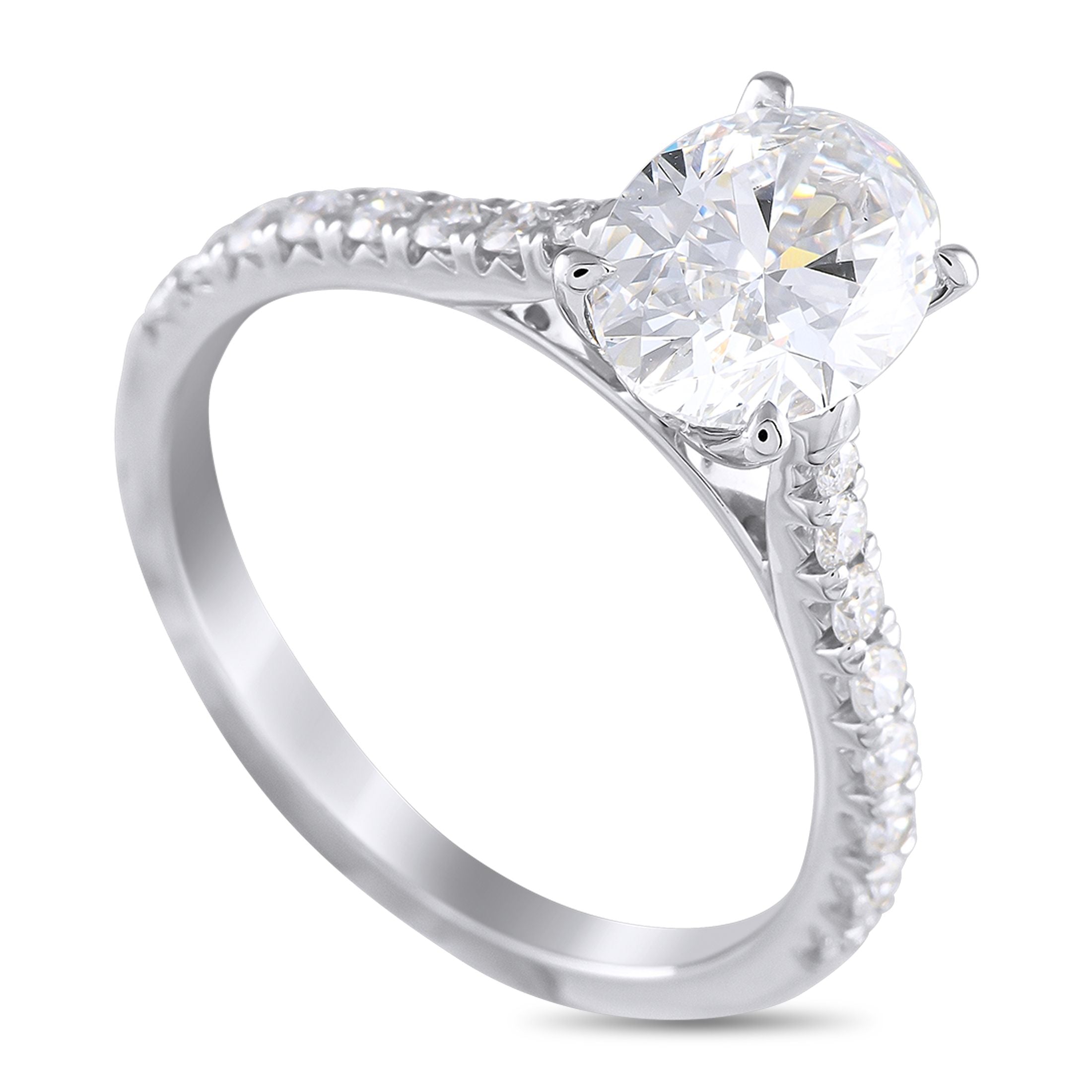 Exclusive 14K White Gold 2.08ct Lab-Grown Diamond Ring MF44-041725 – This dazzling ring is the perfect way to express your lo