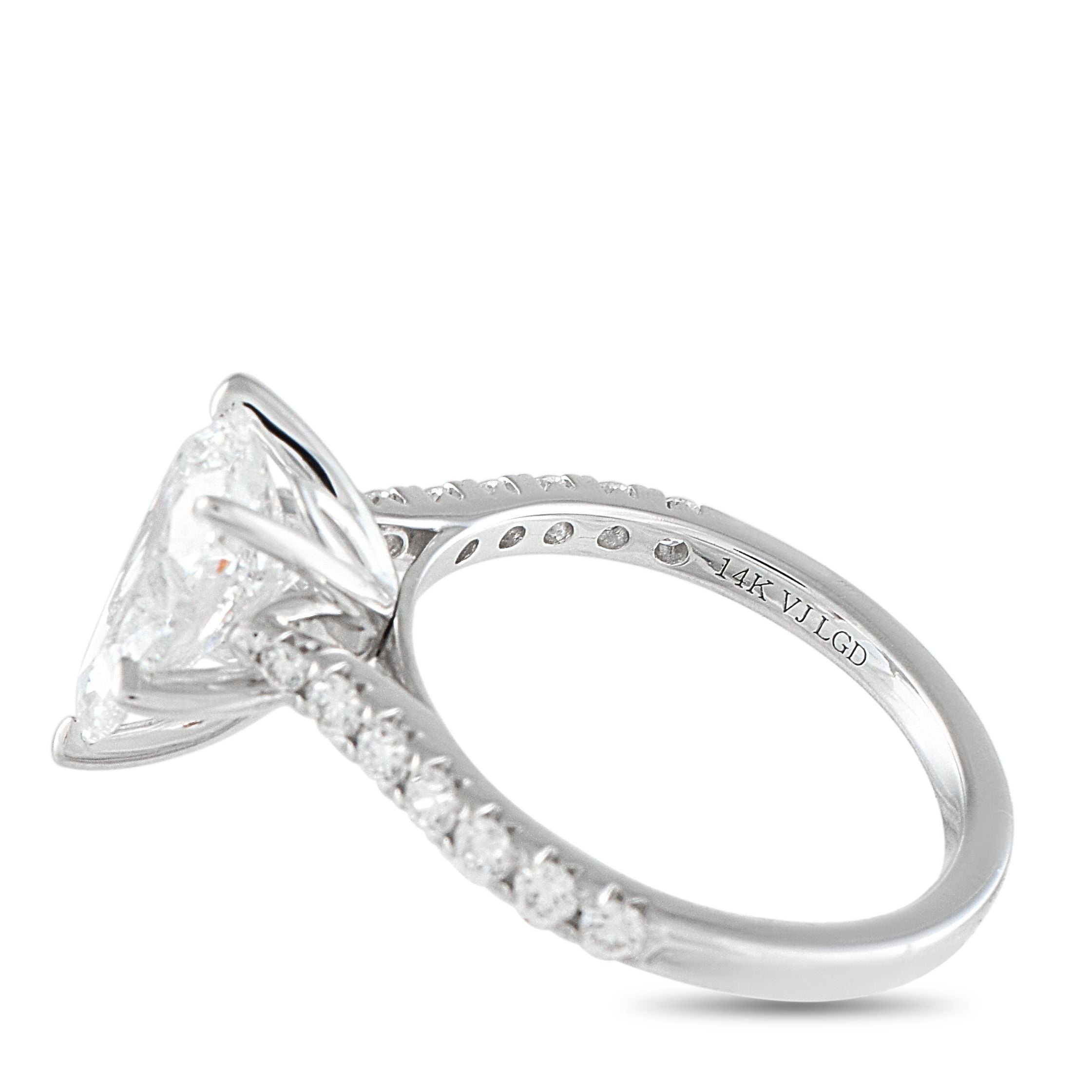 Exclusive 14K White Gold 2.85ct Lab-Grown Diamond Ring