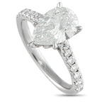 14K White Gold 2.44ct Lab-Grown Diamond Ring