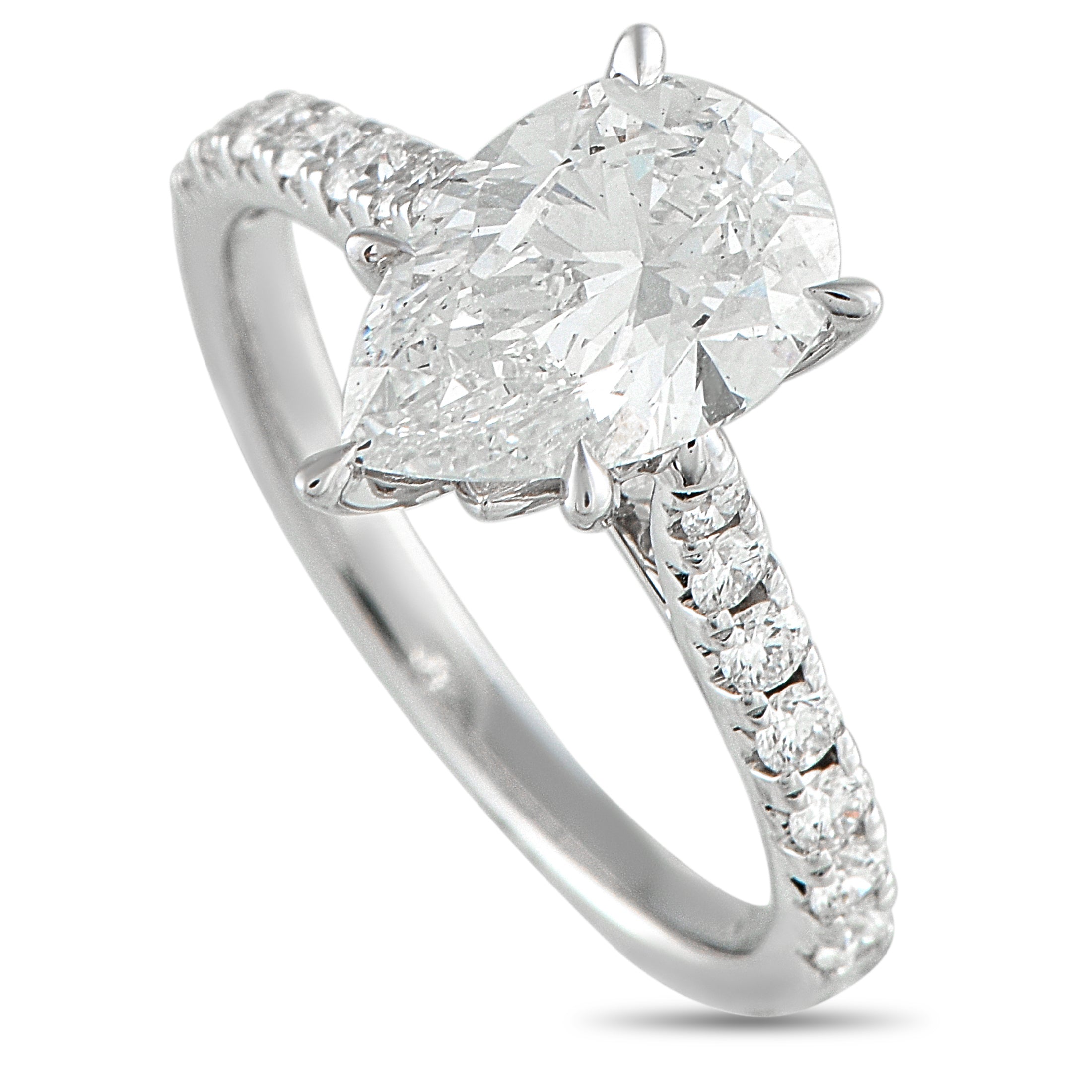 14K White Gold 2.44ct Lab-Grown Diamond Ring