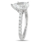 14K White Gold 2.44ct Lab-Grown Diamond Ring
