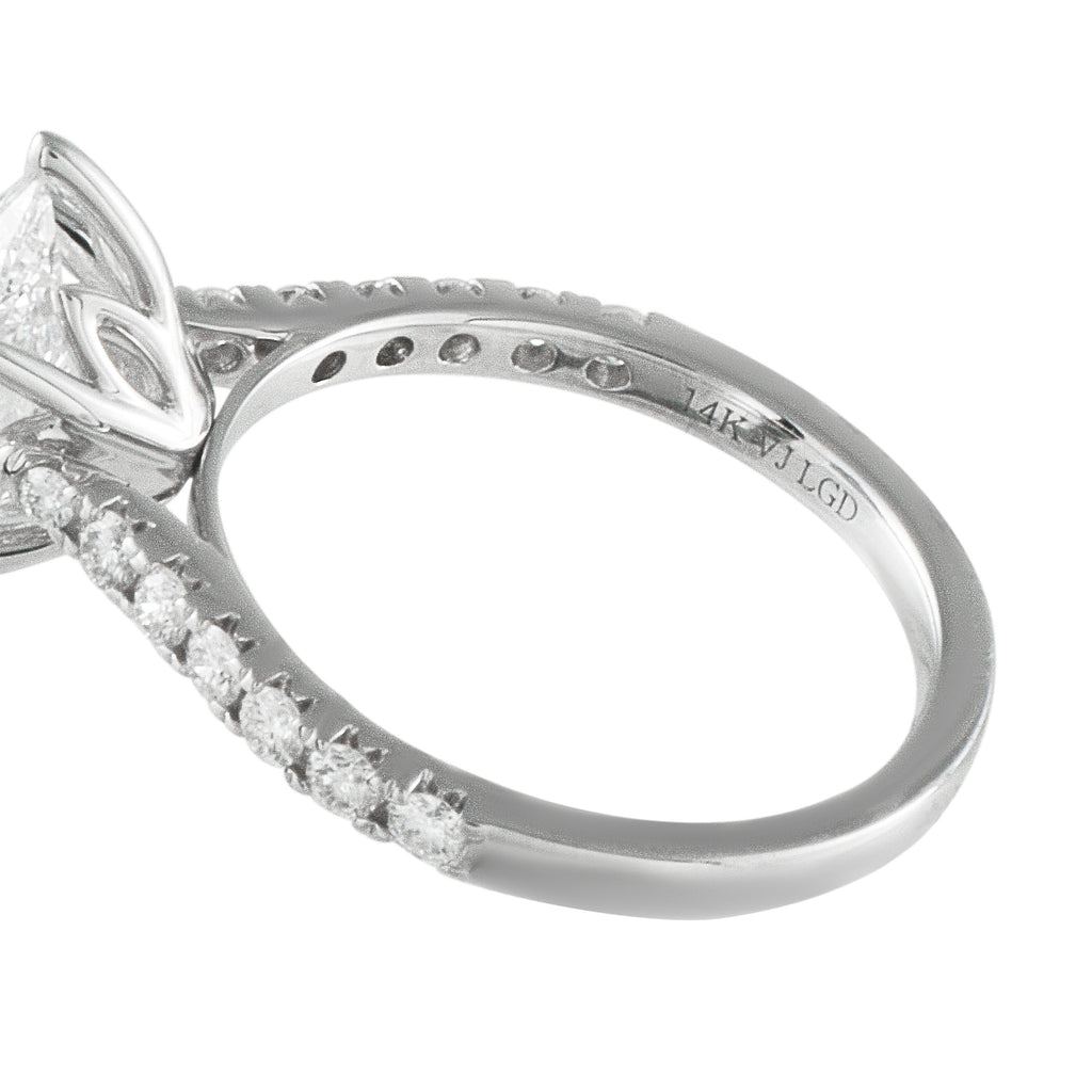 14K White Gold 2.44ct Lab-Grown Diamond Ring