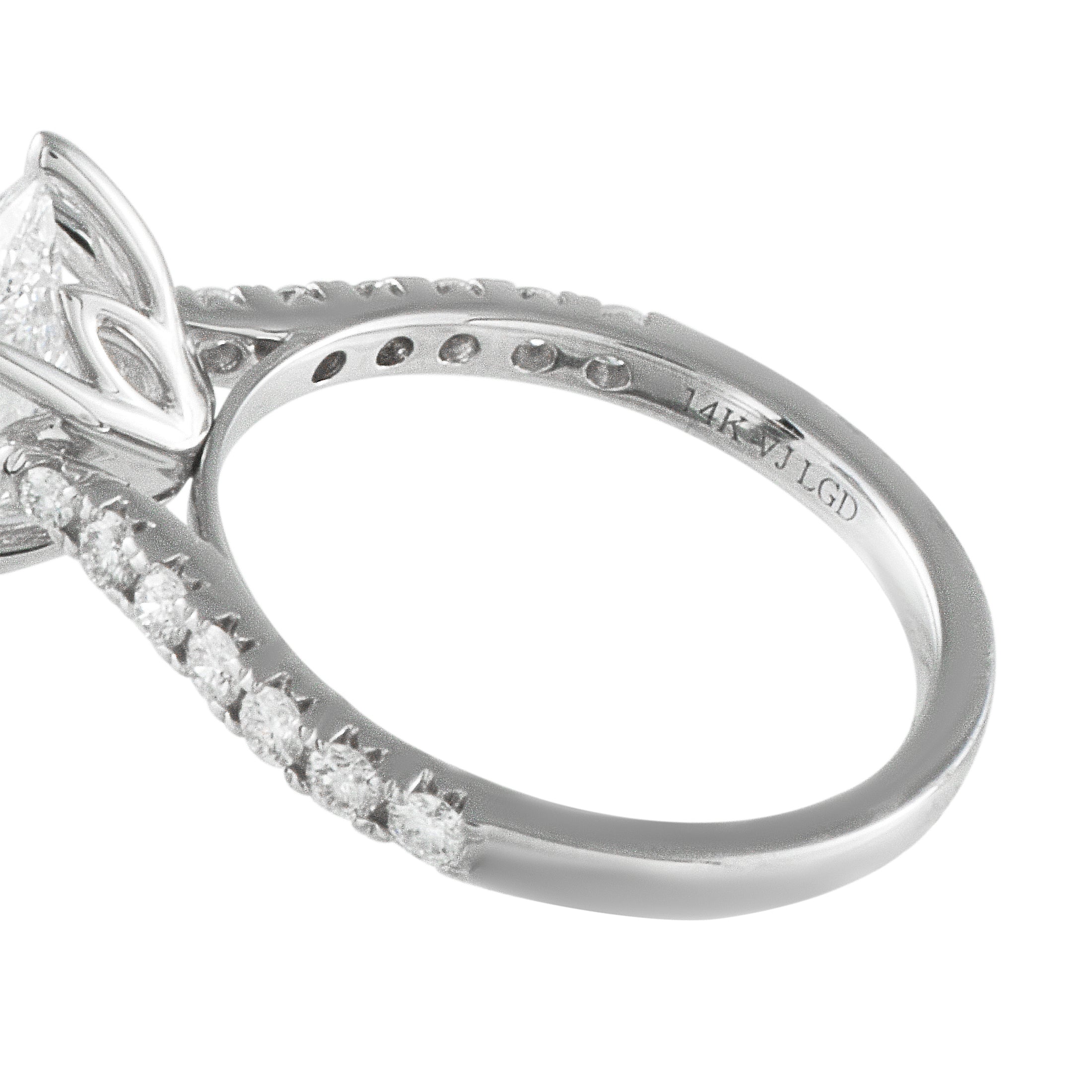 14K White Gold 2.44ct Lab-Grown Diamond Ring