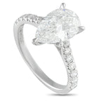 Exclusive 14K White Gold 2.95ct Lab-Grown Diamond Ring LG10-091025 – This luxury ring is designed to catch the light