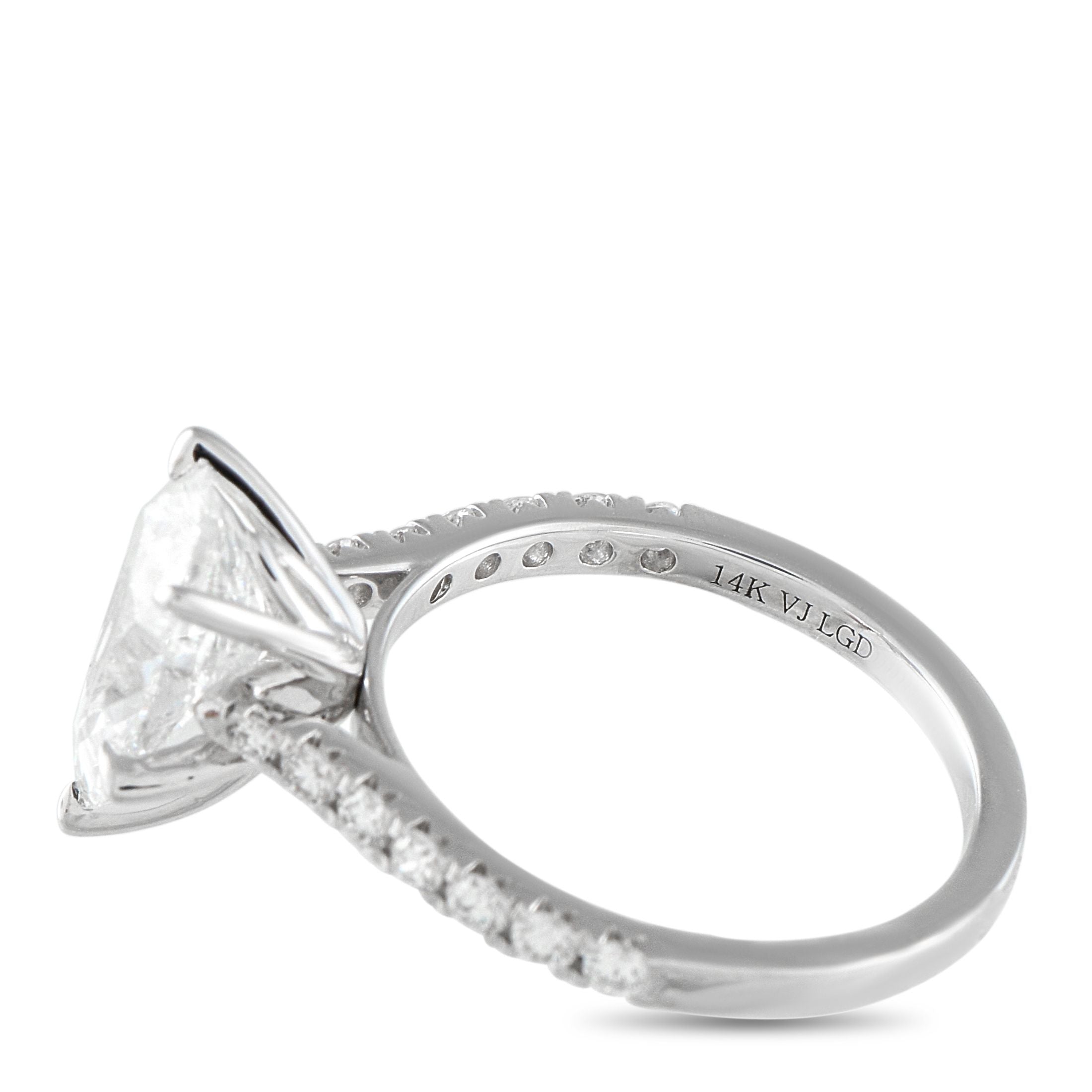 Exclusive 14K White Gold 2.95ct Lab-Grown Diamond Ring
