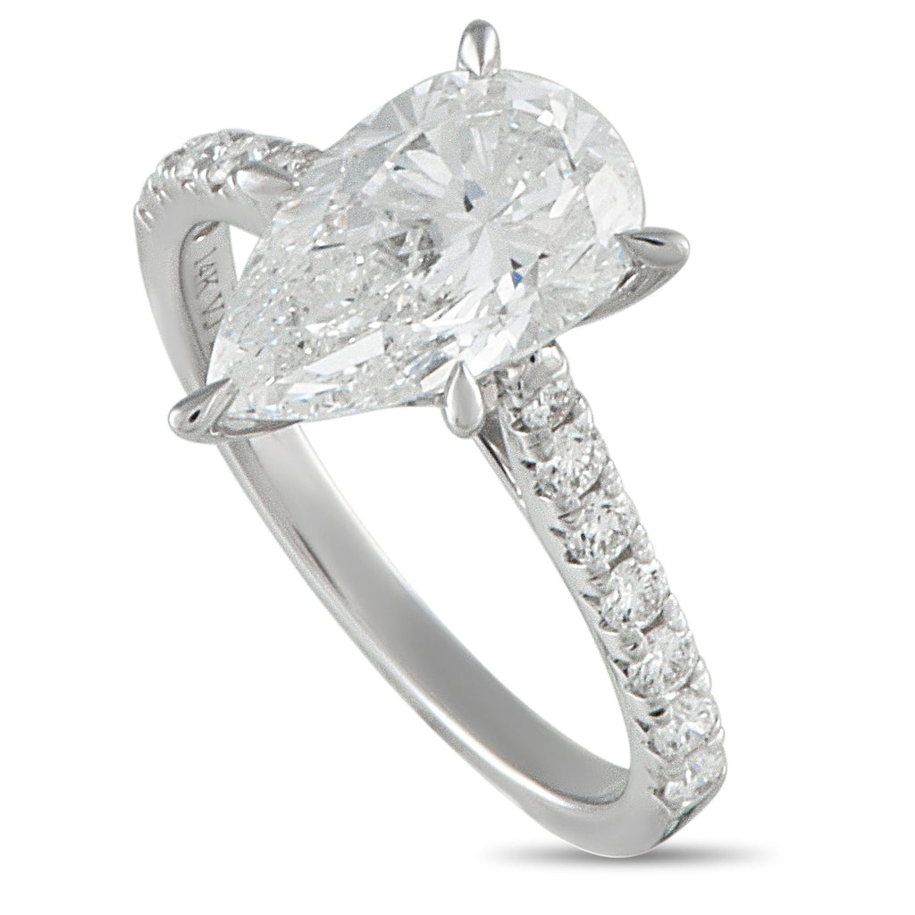 Exclusive 14K White Gold 2.96ct Lab-Grown Diamond Ring LG12-091025 – This luxury ring is nothing short of breathtaking