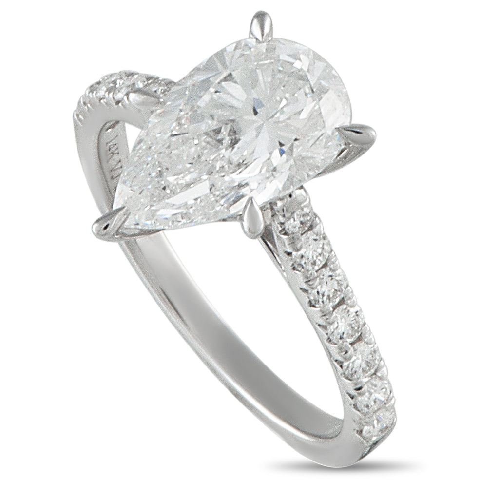 14K White Gold 2.96ct Lab-Grown Diamond Ring