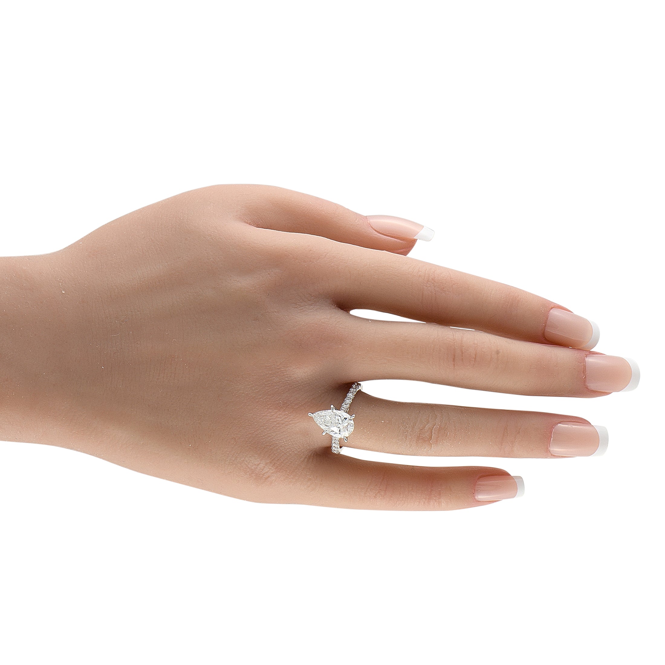 14K White Gold 2.96ct Lab-Grown Diamond Ring