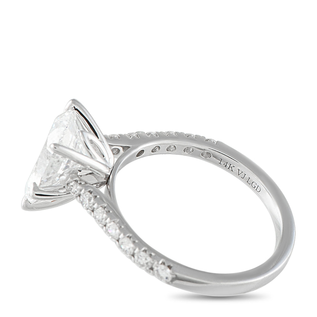 14K White Gold 2.96ct Lab-Grown Diamond Ring