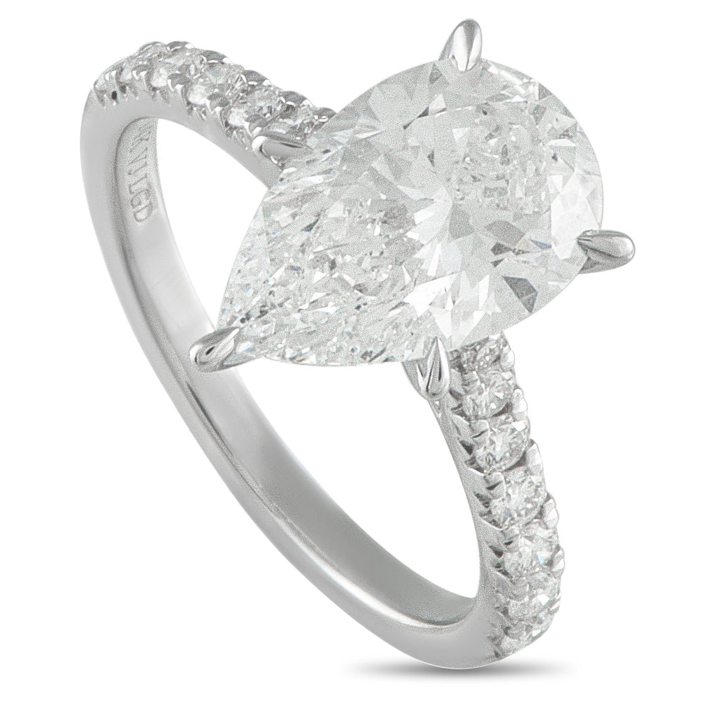 Exclusive 14K White Gold 3.36ct Lab-Grown Diamond Ring MF13-091025 – Sparkling Lab Grown Diamonds make this ring incredibly i