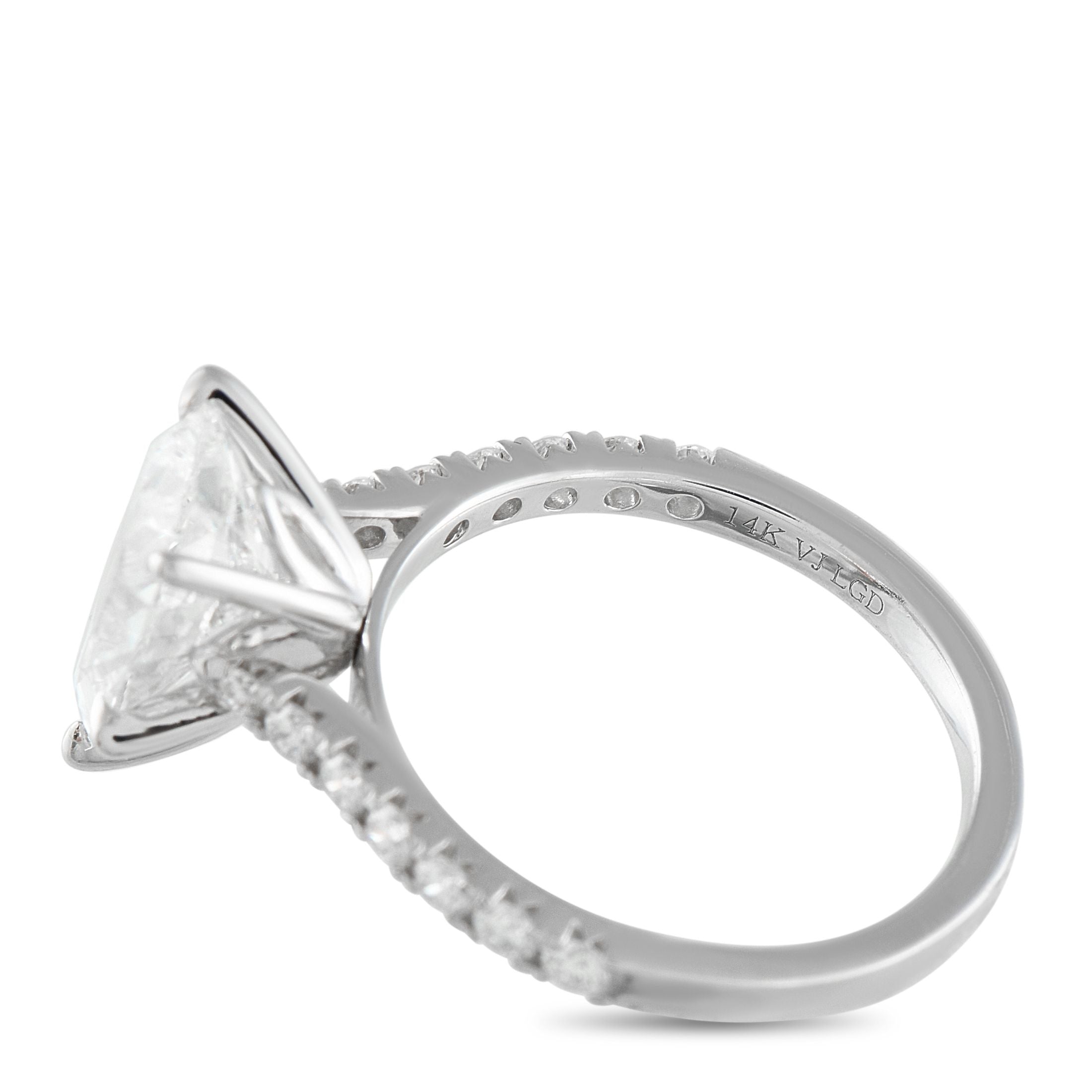 Exclusive 14K White Gold 3.36ct Lab-Grown Diamond Ring