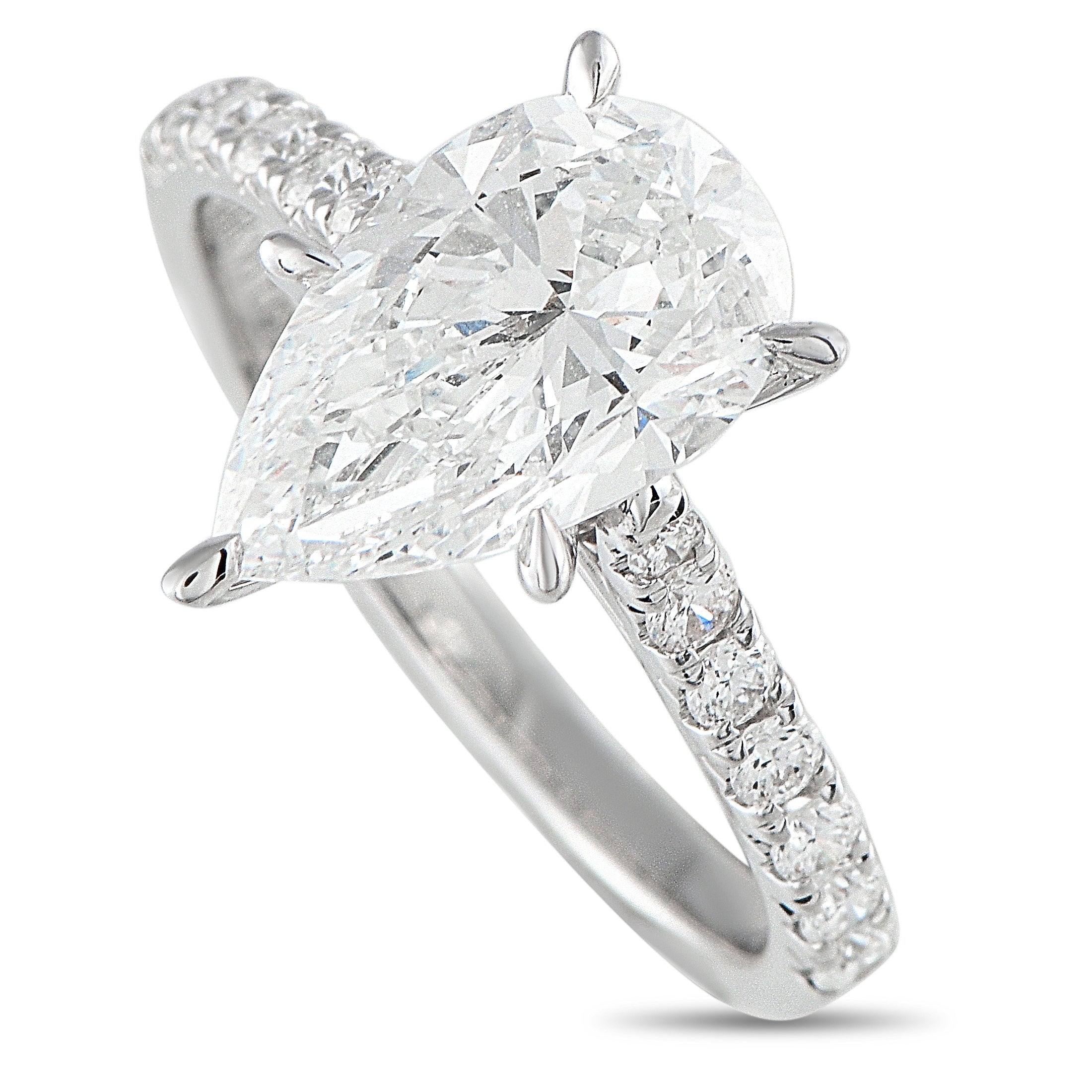 14K White Gold 2.94ct Lab-Grown Diamond Ring
