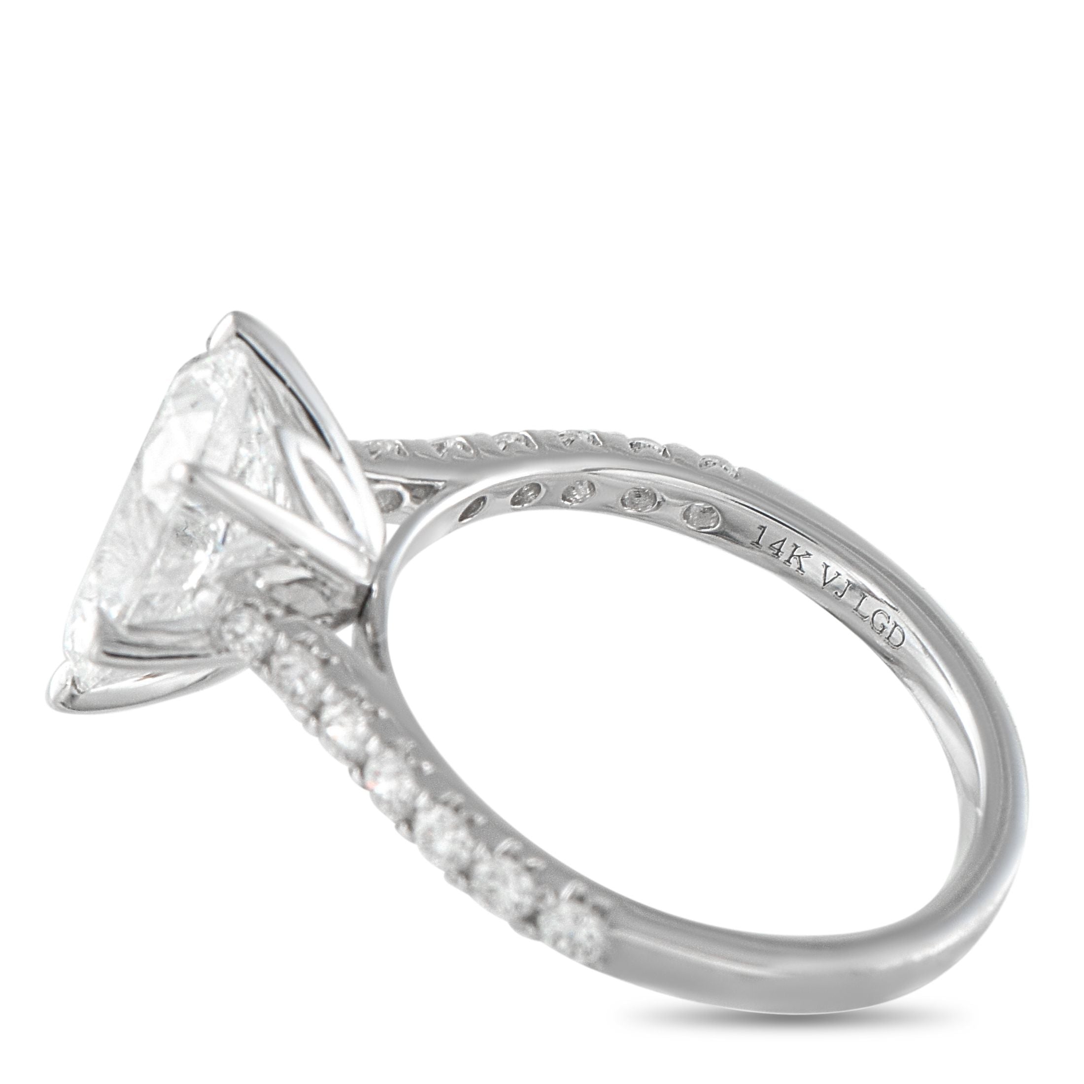 Exclusive 14K White Gold 2.94ct Lab-Grown Diamond Ring