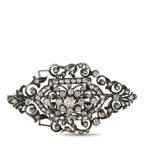 14K White Gold and Silver 1.0ct Diamond Victorian Brooch