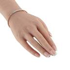 Exclusive 14K White and Rose Gold 0.65ct Diamond Woven Bracelet