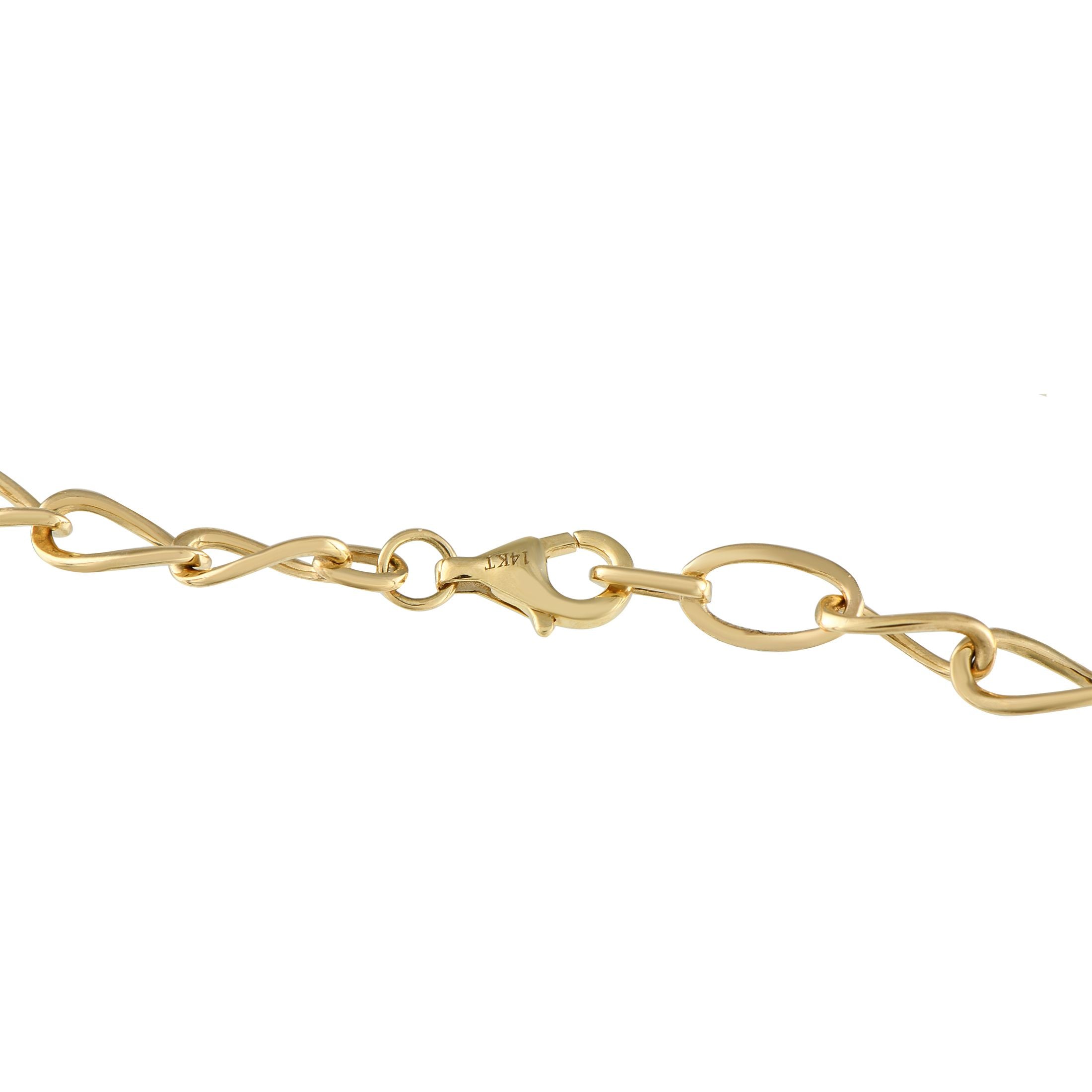 Exclusive 14K Yellow Gold 0.30 ct Diamond Star of David Bracelet