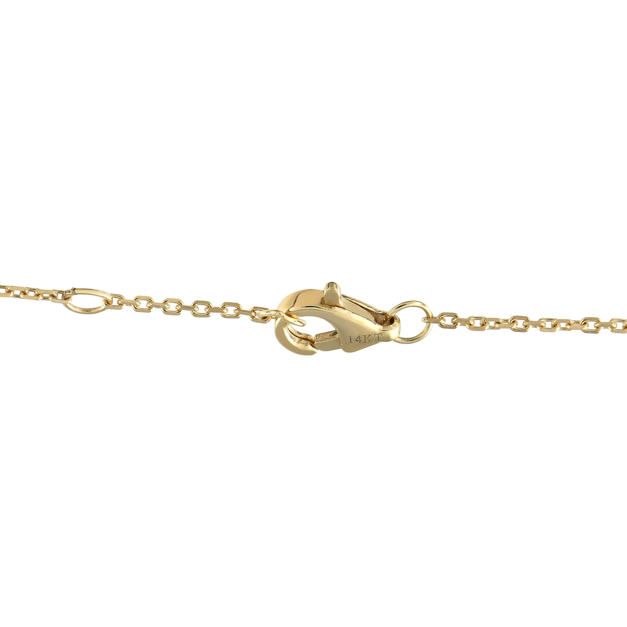 Exclusive 14K Yellow Gold 0.80ct Diamond Hand Chain Bracelet