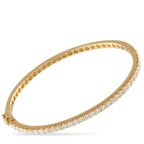 Exclusive 14K Yellow Gold 2.08ct Diamond Tennis Bangle Bracelet The diamond bracelet that will work seamlessly across your entire wardrobe. This Exclusive  bangle is done in 14K yellow gold