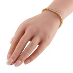 14K Yellow Gold 9.64ct Diamond Tennis Bracelet