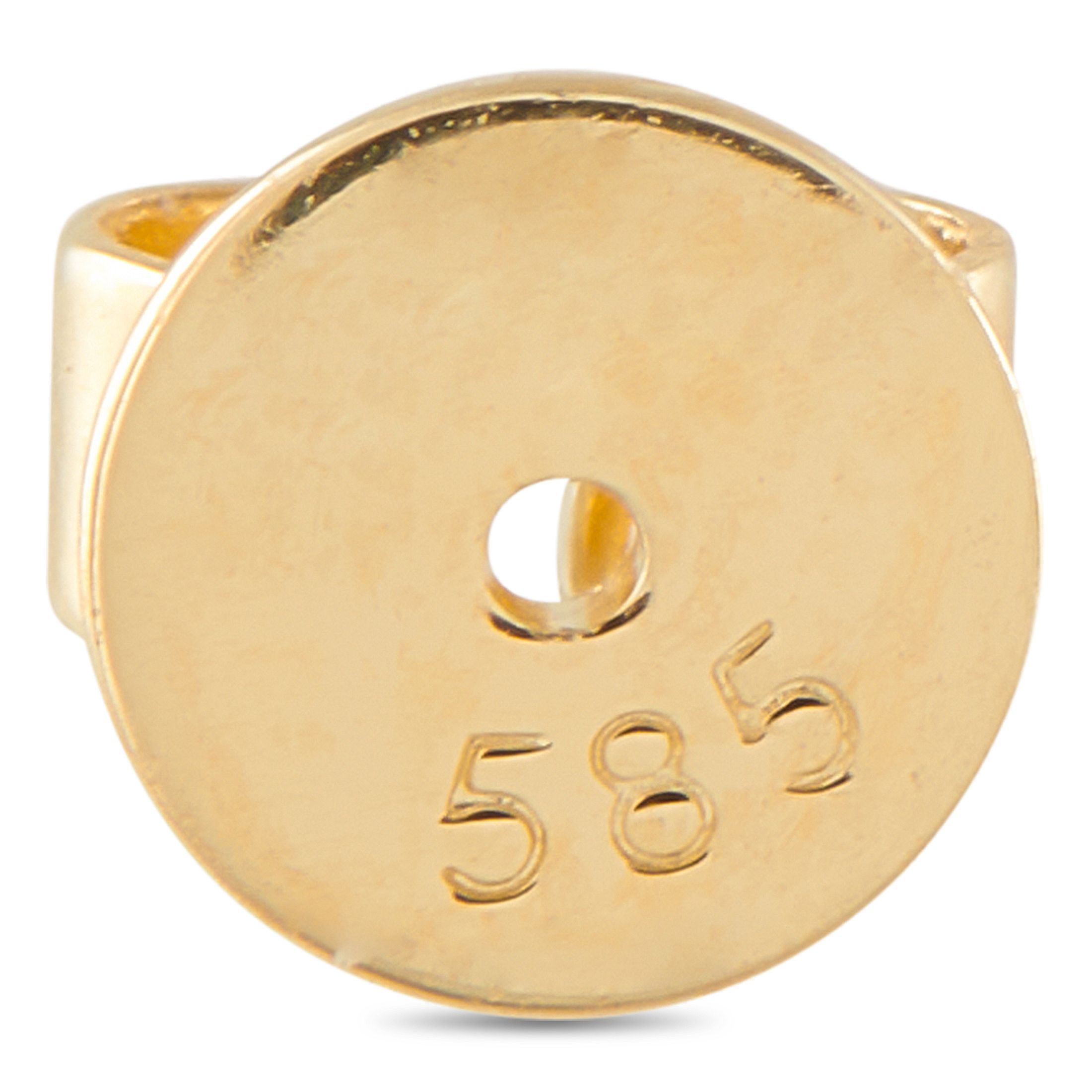 Exclusive 14K Yellow Gold 0.50ct Diamond Drop Earrings