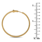 14K Yellow Gold 1.54ct Diamond Inside-Out Hoop Earrings