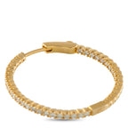 14K Yellow Gold 1.30ct Diamond Inside-Out Hoop Earrings