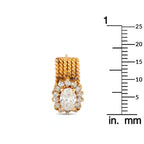 14K Yellow Gold 1.25ct Diamond Earrings