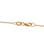 14K Yellow Gold 0.25ct Diamond and Garnet Necklace