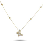 Exclusive 14K Yellow Gold 0.75ct Diamond Butterfly Pendant Necklace PN16066-Y – Add elegance to any ensemble with this charmi